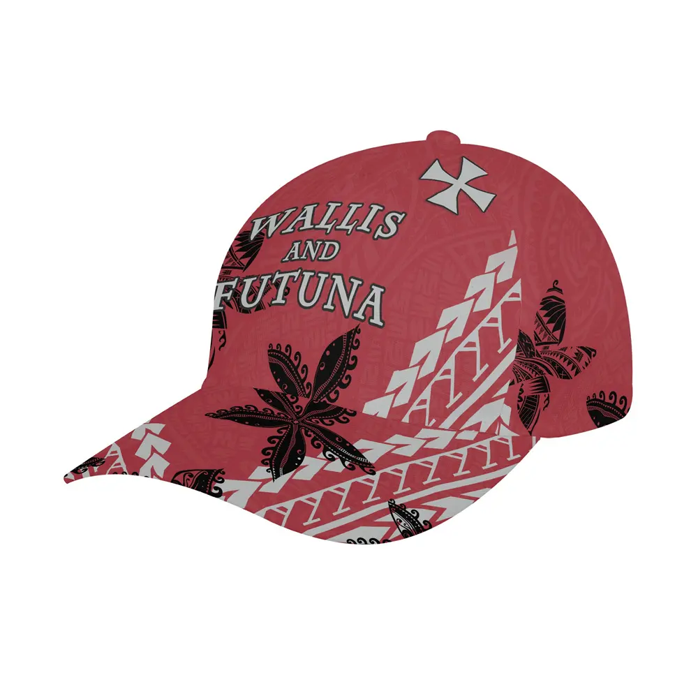 Sublimation Print Special Design Hat Bohemian Boho Wallis And Futuna Floral Print Custom Cap Sport Baseball Outdoor Running Hat