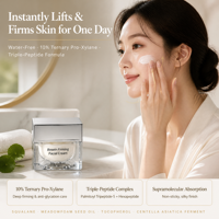 Crème Visage Anti-Âge Raffermissante et Liftante au Pro-Xylane, Palmitoyl Tripeptide-5 et Hexapeptide-9 pour Peaux Matures, Marque Blanche