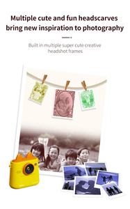 Caméra vidéo numérique pour enfants, jouets, caméscope, design de dessin animé, résistant aux chocs, appareil photo instantané pour selfie - Product Image 4