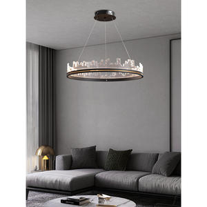 Luminaire suspendu LED de style nordique de luxe, art moderne minimaliste, luminaire de salle à manger, tendance créatif personnalisé pour bar - Product Image 2