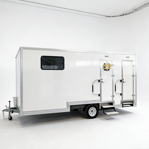 <span class=keywords><strong>Maison</strong></span> mobile préfabriquée extensible de luxe en panneaux composites sur remorque - Product Image 1