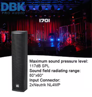 Altavoces de Columna Pasivos de 4x4 Pulgadas al por Mayor, Sistema de PA, Equipo de Sonido Profesional para Iglesias y Eventos