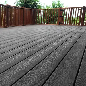 New technology 3d outdoor wooden flooring wpc composite wpc deck panels