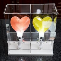 Étui de présentation pour lightstick, support pour lightstick K-pop avec emplacement pour billet et couvercle anti-poussière, étui de présentation simple/double emplacement pour les fans de K-pop