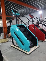 Monte-escalier Électrique Commercial à Résistance Magnétique en Acier, Réglable 0-15 Niveaux, Charge Maximale 160kg, Appareil de Fitness