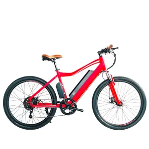 Quadro de alumínio MTB Motor suspensão dianteira garfo 17AH lítio bateria 500W / 750W 45 KM/H CE Europa mercado elétrico Mountain Bike