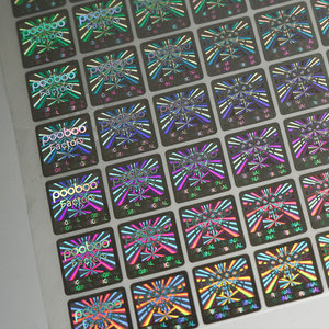 Nhà máy tùy chỉnh OEM Logo gói không thấm nước con dấu tag 3D Holographic Sticker Làm xáo trộn bằng chứng gốc ba chiều nhãn - Product Image 6