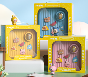 <span class=keywords><strong>Mochila</strong></span> de dibujos animados EVA creativa Popular 2025, bolsa de viaje para niños con bonitos dijes DIY - Product Image 6