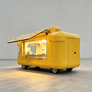 Food Truck Rétro Mobile Moderne en Acier Inoxydable et Fibre de Verre, Style Citroën Vintage, Électrique, pour Glaces, Résistant à la Rouille, Utilisation Extérieure - Product Image 3