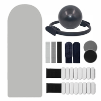 Logo personnalisé noir Pilates accessoires pour femmes tissu bandes de butin noyau curseur Pilates Yoga balle anneau Yoga cercle Pilates Kit