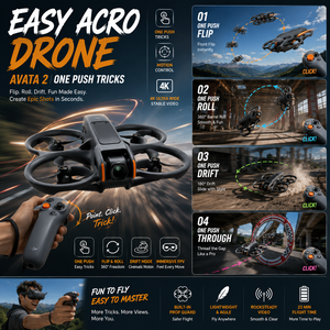 โดรน Avata 2 Easy Acro บังคับง่าย พลิกหมุนได้ ควบคุมการเคลื่อนไหวแบบดริฟท์ เหมาะสำหรับนักบินมือใหม่ ชุดฝึกหัดเริ่มต้น คอมโบสตาร์ทเตอร์คิท ขายส่ง - Product Image 1