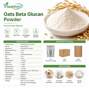 Poudre de bêta-glucane <span class=keywords><strong>d</strong></span>'<span class=keywords><strong>avoine</strong></span> naturelle extraite du <span class=keywords><strong>son</strong></span> <span class=keywords><strong>d</strong></span>'<span class=keywords><strong>avoine</strong></span>, matière première de fibres alimentaires hydrosolubles, aliments fonctionnels et compléments alimentaires - Product Image 2
