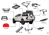Barre de protection robuste en acier pour pick-up, capacité de charge 200-300 kg, ajustement universel, protection de cargaison pour Toyota Hilux Ford Ranger
