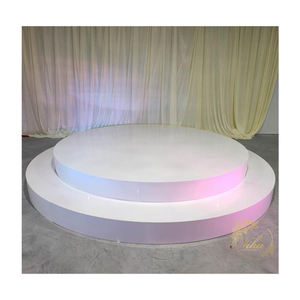 Olaylar malzemeleri açar düğün dekorasyon beyaz taşınabilir düğün sahne çift yuvarlak Platform sahne - Product Image 1