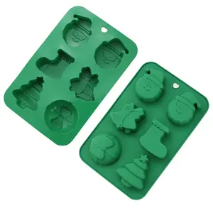 New Cây giáng sinh và bông tuyết Silicone khuôn cho Biscuit kẹo và bánh món quà kỳ nghỉ công cụ