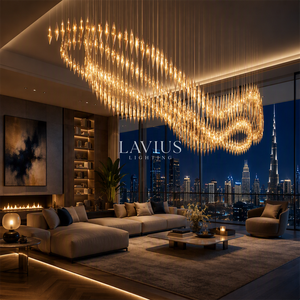 Lampadario in Vetro Soffiato a <span class=keywords><strong>Mano</strong></span> su Larga Scala per Progetti di Illuminazione di Hotel, Grandi Atriami, Ville, Centri Commerciali e Lounge - Product Image 5