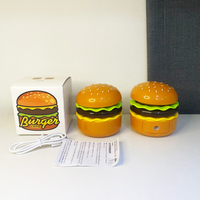 Toby's Hamburger taille-crayon étude lecture 3In1 lampe de bureau cadeau enfants mignon Led Rechargeable sans fil 3D nuit chambre lumières