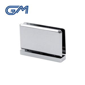 Charnières pivotantes en laiton massif chromé poli pour <span class=keywords><strong>porte</strong></span> <span class=keywords><strong>de</strong></span> douche en verre, rotation <span class=keywords><strong>à</strong></span> 360 degrés, montage supérieur ou inférieur - Product Image 3