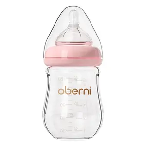 Preço barato fábrica personalizado recém-nascido bebê vidro mamadeira bebê leite garrafa