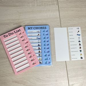 Tablero de Plástico Reutilizable con Lista de Tareas, Planificador Diario, Tabla de Tareas, Responsabilidad, Comportamiento para Niños, Tarjeta de Autodisciplina - Product Image 2