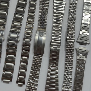 Correa de Reloj de Acero Inoxidable Pulido con Extremos Curvos de 17mm/18/19/20/21/22mm, Marca Privada, Banda de Muñeca Metálica NH35 - Product Image 2
