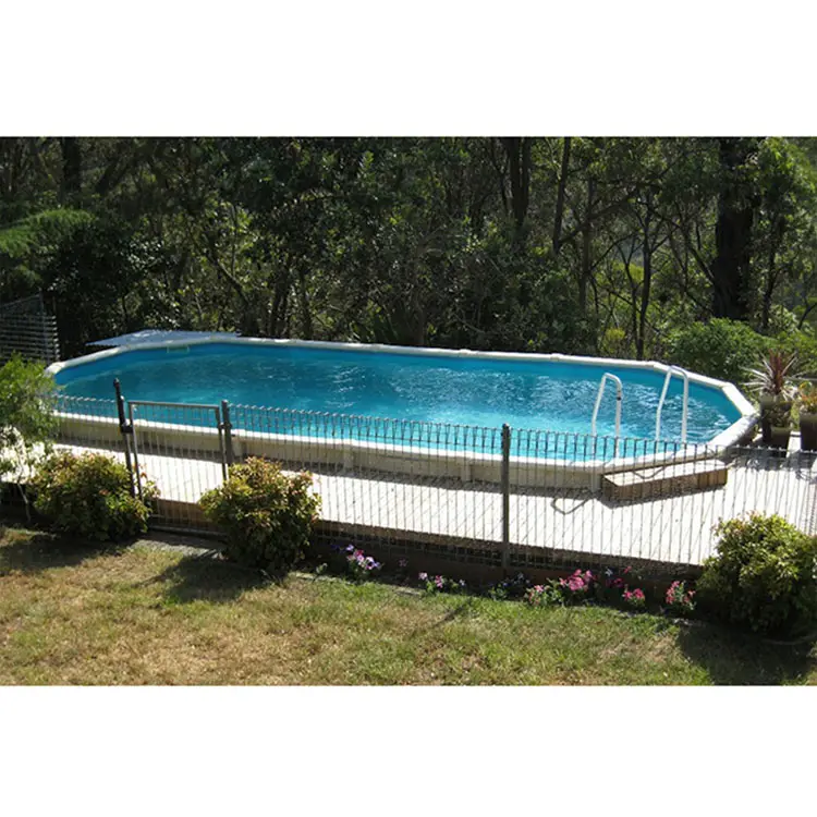 Tahan air luar yang kuat prefabrikasi kolam renang bagus lipat kolam renang pagar