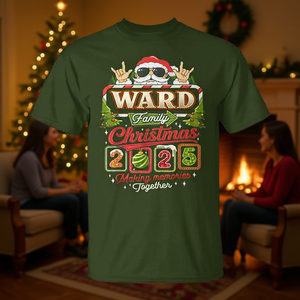 Camiseta familiar Ward para Navidad 2025, camiseta navideña para hacer recuerdos juntos - Product Image 3