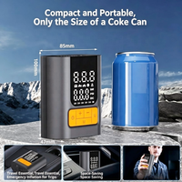 Tragbare Auto-Luftpumpe 150PSI Kabelloser Reifenfüller Mini Digitaler Luftkompressor mit LED-Licht für Motorrad Fahrrad Ball