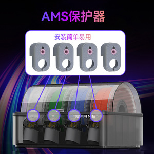 Protector de Cerámica para Entrada de Filamento Lin'ao 3D AMS Lite X1 Serie P1, Accesorio Resistente al Desgaste para Impresora 3D - Product Image 2