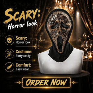 Máscara de Halloween Meiteda para Mujer, Diseño de Panda Fantasma, Terrorífica y Moderna, Fabricada en PET, PVC, PC, PS, ABS, con Patrón Personalizado - Product Image 4