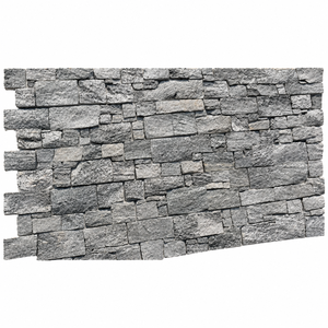 Exterior Wall Cladding <b>Stone</b> Veneer dark grey Slate Natural Slate Culture <b>Stone</b> - Product Image 2