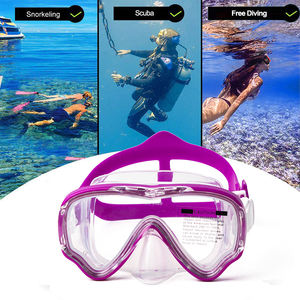 Máscara de <span class=keywords><strong>buceo</strong></span> <span class=keywords><strong>con</strong></span> vista panorámica para adolescentes, protección UV antivaho, resistente al agua, silicona, cómodo montaje en cámara, máscara de esnórquel puro - Product Image 6