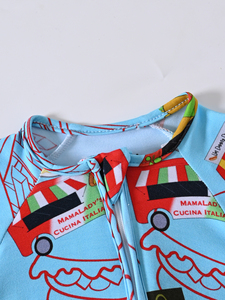 Piyama Bayi Bambu Custom Print dengan Ritsleting Dua Arah, Romper Berkaki untuk Bayi Baru Lahir, Produsen Pakaian Tidur ODM - Product Image 3