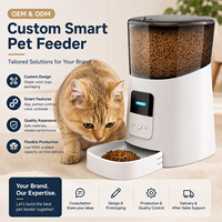 Distributeur automatique intelligent pour animaux de compagnie, mangeoire connectée pour chats et chiens avec contrôle via application WiFi, OEM ODM, logo personnalisé, vente directe usine, distributeur de portions programmable