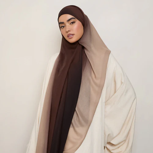 ผ้าพันคอพิมพ์ลายดอกไม้สำหรับผู้หญิงมุสลิมผ้าโพกศีรษะสไตล์อาหรับพิมพ์ลายดอกไม้น้ำหนักเบาออกแบบได้ตามต้องการ - Product Image 5