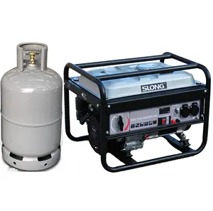 SLONG portable dual fuel LPG generator set 3kw 5kw 6kw 7kw 8kw petrol LPG generator