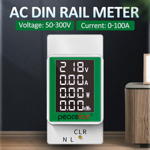 Medidor de Energía Digital Monofásico PZEM-008, Monitor de CA 6 en 1, 110V-220V, 100A, 1% de Precisión, 45-65Hz, Medidor de Frecuencia Eléctrica KWH, <span class=keywords><strong>CE</strong></span> - Product Image 3