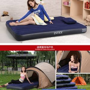 Colchón Inflable Intex Rectangular Doble 203x152x25cm de PVC, Colchoneta Inflable Ligera y Portátil para Camping, Uso en Interiores y Exteriores - Product Image 5