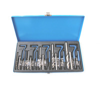 Kit de réparation de filetages en acier inoxydable 304 personnalisable de 131 pièces, certifié ISO9001, M5-M12, ensemble d'outils pour voiture avec garantie d'un an, OEM