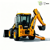 Chargeuse-pelleteuse JCB 4CX 4x4 d'occasion, capacité nominale de 3000 kg, chargeuse sur pneus diesel Kubota, agriculture, modèle 2023, pompe hydraulique Eaton