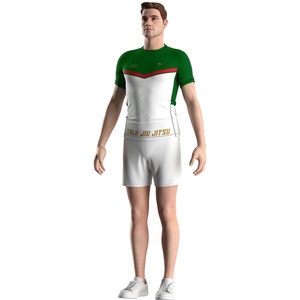 เสื้อรัดกล้ามเนื้อสำหรับศิลปะการต่อสู้อิตาลี ทนทาน ป้องกันการเสียดสี แห้งเร็ว แบบสี่เข็มหกเส้น เหมาะสำหรับ MMA โนกิ กราปลิง - Product Image 5