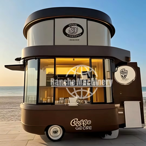 Chariot et remorque alimentaire mobile en acier inoxydable résistant à la rouille pour la vente de hot-dogs, de pizzas, de café, de glaces et de collations en extérieur - Product Image 1