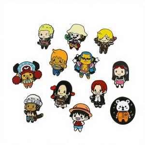 Broches al por mayor de One Piece Anime de aleación de zinc: Puño de <span class=keywords><strong>Fuego</strong></span>, Ace, Zoro, Sanjiro, Chopper, Barco Pirata Sunshine - Novedad para el Día del Padre chino - Product Image 2
