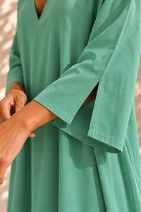 Eco-Friendly Solid Lavender Blue Casual Kaftan Pregnancy Maternity Maxi <b>Dress</b> Comfortable Lounge Sleepwear Plus <b>Spring</b> Summer - Product Image 2