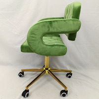 Vente directe d'usine de chaises pivotantes réglables en hauteur simples, chaise de salle à manger de luxe avec accoudoirs et roulettes pour la maison et les salons de coiffure