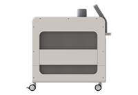 Chariot mobile pour équipement médical et esthétique, coque moulée par injection ABS avec console à écran et roues, OEM RoHS