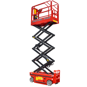 CE Standard Electric Hydraulic Aerial <b>Work</b> <b>Platform</b> 8m 10m 12m Scissor Lift for Warehouse Logistics 320kg 500kg Capacity - Product Image 1