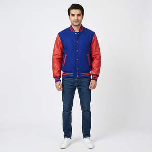 Chaqueta de Hombre con Parches, sin Logotipo OEM, al por Mayor, Chaqueta Varsity Personalizada de Otoño Invierno para Hombre con Logotipo Bordado en Chenilla - Product Image 1