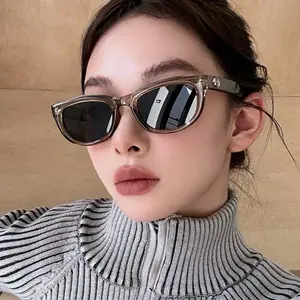 Galaxy Nebula Eyeglasses Leg Decorative Sunglasses 2024 New Retro Trend Oval Frame Sunglasses Women's Street Hip Hop Sunglasses