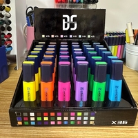 Set Pulpen Highlighter Ujung Lembut Beraroma Warna Cerah dengan Logo Custom, Promosi Alat Tulis Bestationery China, Grosir